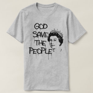 CAMISETA DEUS SALVE A RAINHA PESSOAS ELIZABETH