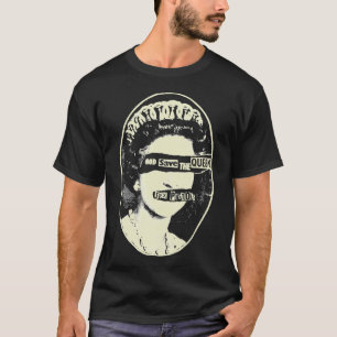 Camiseta deus salve a rainha retro vintage punk rock Classi