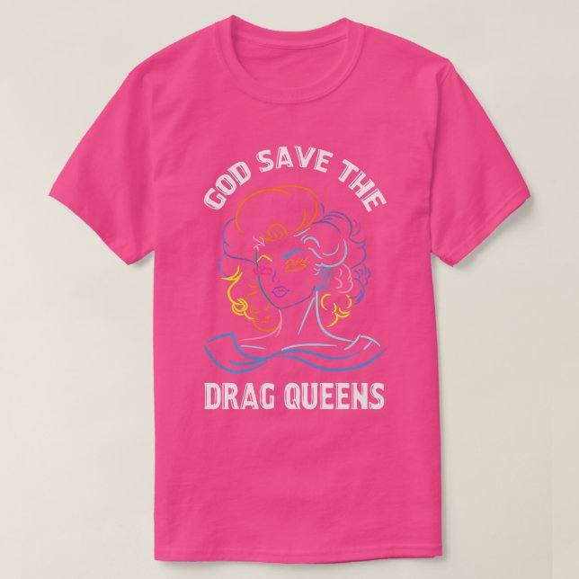 Camiseta Deus Salve O Arrasto Queens Arrastar Não É Um Crim (Frente do Design)
