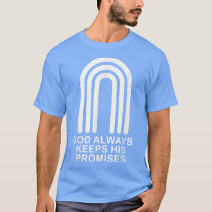 Camiseta Deus Sempre Mantém As Suas Promessas Roupa