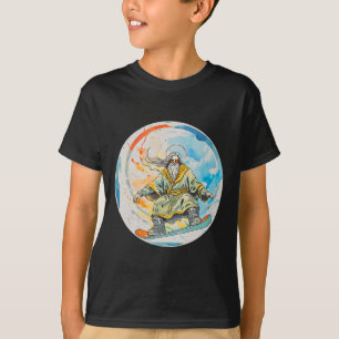 Camiseta Deus Snowboard Com Jesus Cristo Orador Senhor Chu