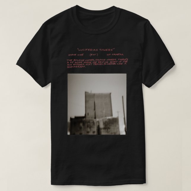 Camiseta Deus te acelere o imperador Luciferian Towers Clas (Frente do Design)
