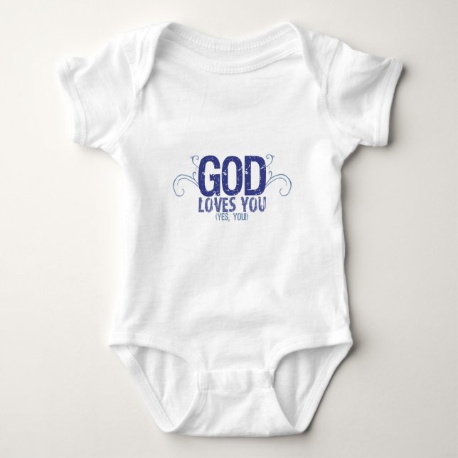 Camiseta Deus te ama (sim, você!) (Frente)