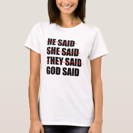 Camiseta Deus tem a palavra final