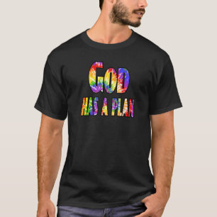 Camiseta Deus Tem Um Plano De Recuperação De Corante Sobrie