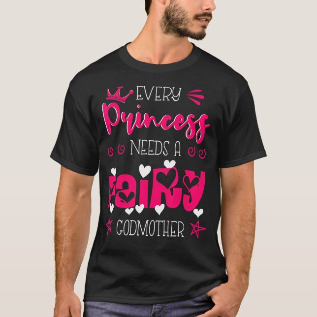 Camiseta Deus, toda princesa precisa de uma fada madrinha. (Frente)