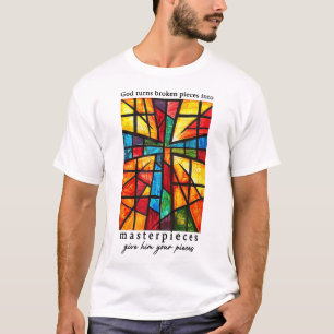 Camiseta Deus Transforma As Peças Quebradas Em Obras-Domést