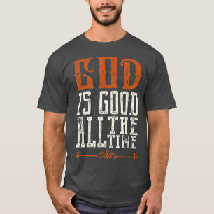 Camiseta Deus Vintage É Bom O Tempo Todo Dizendo Fé