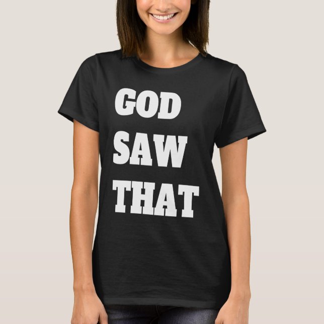 Camiseta Deus viu aquilo (Frente)