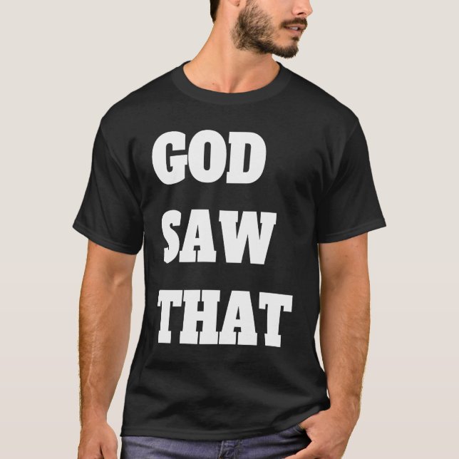 Camiseta Deus viu isso (Frente)