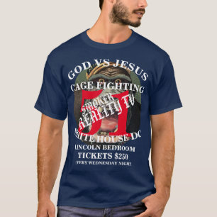 CAMISETA DEUS VS JESUS LUTA DE GAIOLA WASHINGTON DC LINCOLN