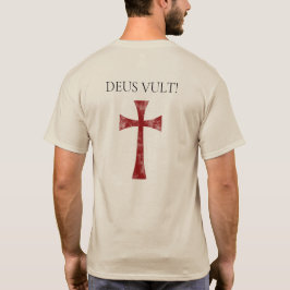 Camiseta Deus Vult, desbotado