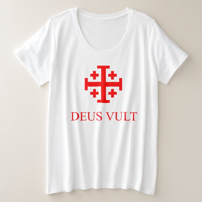 Camiseta Deus vult - orden del Santo Sepulcro (Frente do Design)