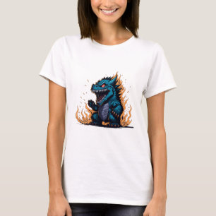 Camiseta deus zilla disparando animal madrinho