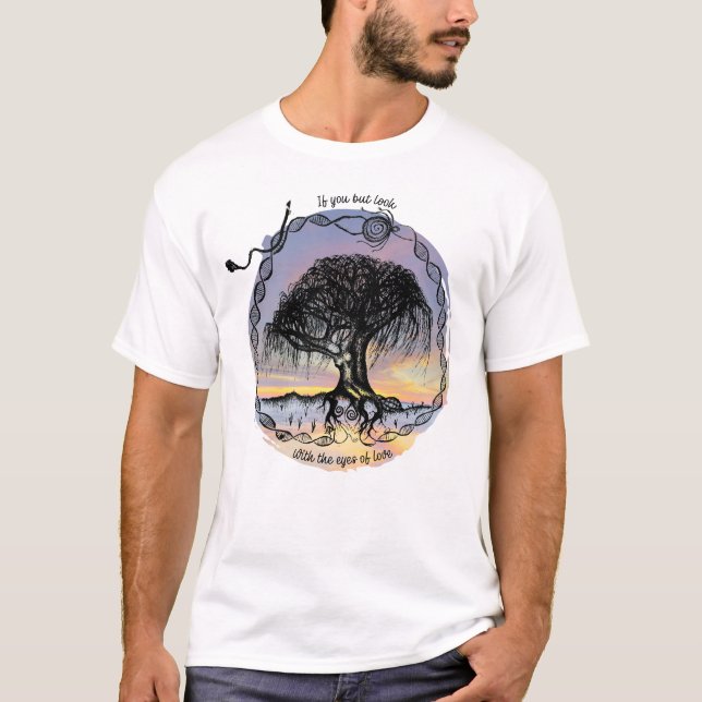 Camiseta Deusa Árvore Se Você Não Olhar Para O Sol (Frente)