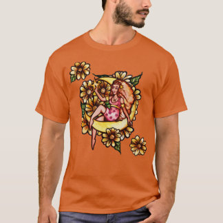 Camiseta Deusa da Lua Flor