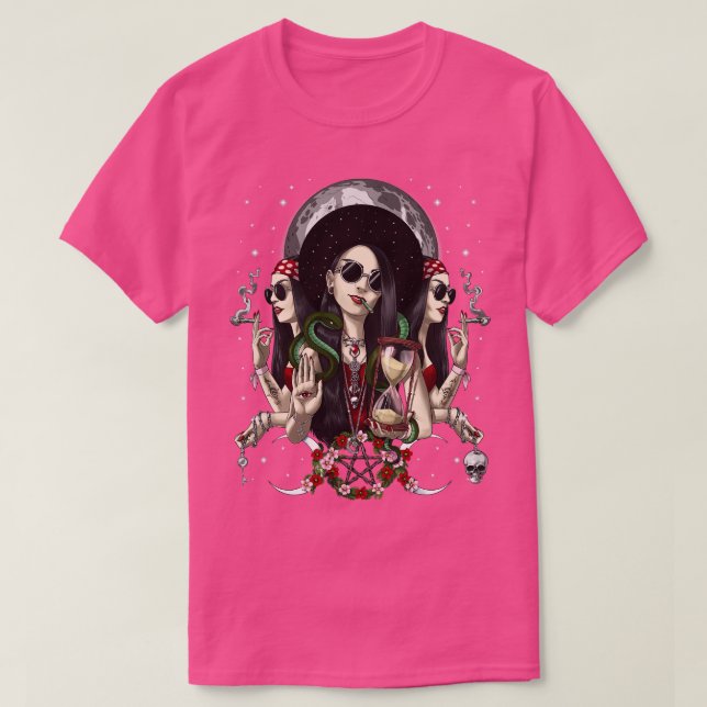 Camiseta Deusa da Lua Tripla de Hecate (Frente do Design)