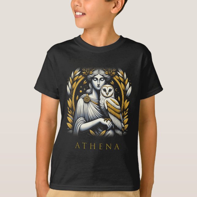Camiseta Deusa De Athena Da Sabedoria E Da Guerra (Frente)