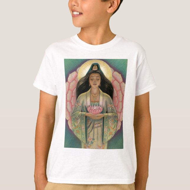 Camiseta Deusa de Kuan Yin da piedade (Frente)