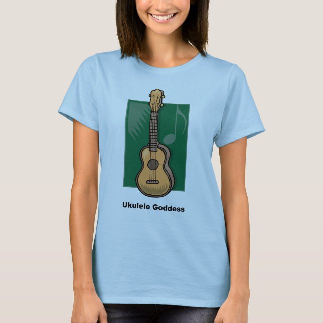 Camiseta Deusa do Ukulele (Frente)