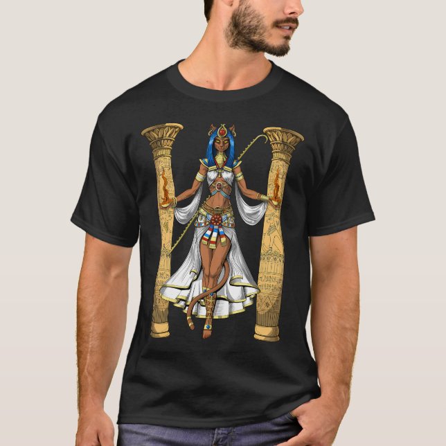Camiseta Deusa egípcia Bastet (Frente)