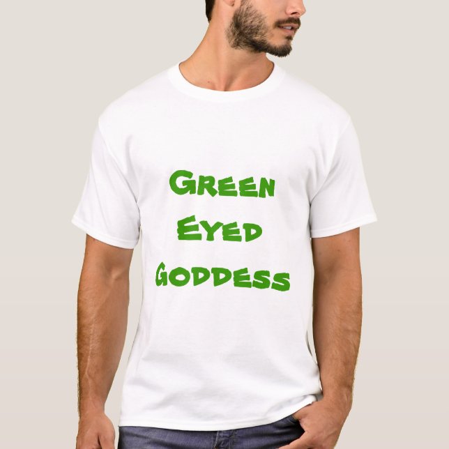 Camiseta Deusa Eyed verde (Frente)