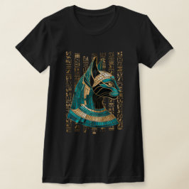 Camiseta Deusa Gato Egípcia Bastet - Arte Mosaica