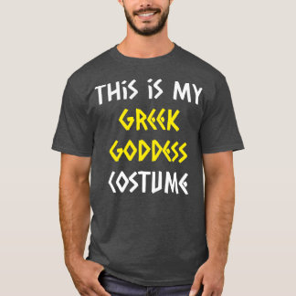 Camiseta Deusa Grega Costume Halloween Mitologia preguiçosa