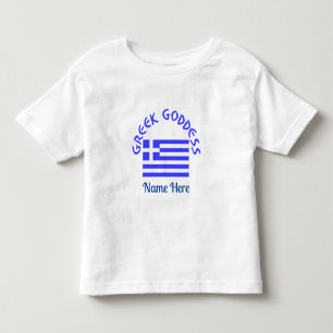 Camiseta Deusa Grega e Bandeira da Grécia Personalizada 