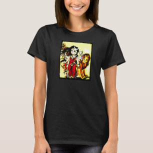 Camiseta Deusa Hindu Durga Jai Mata Di Innocent Durga Maa