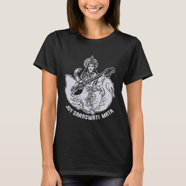 Camiseta Deusa Hindu Sarasvati (Frente)