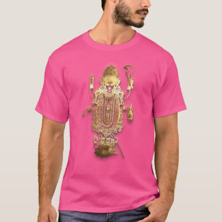 Camiseta Deusa Kali arte dourada deusa kali obra de arte me