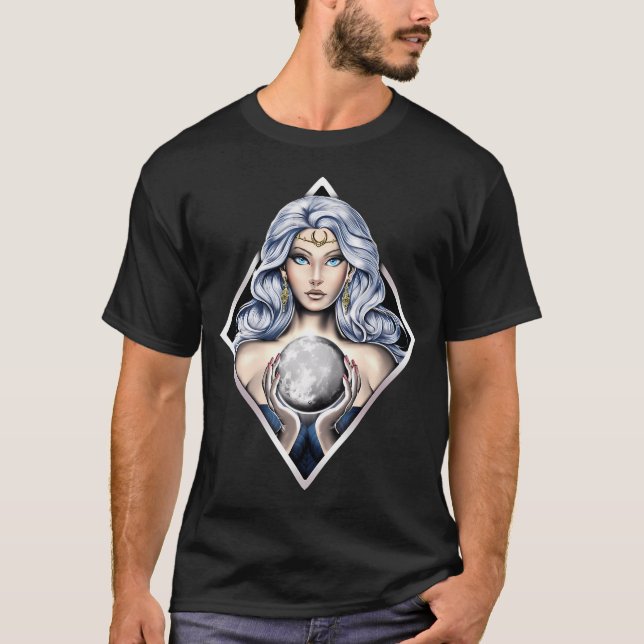 Camiseta Deusa lunar grega Nyx (Frente)