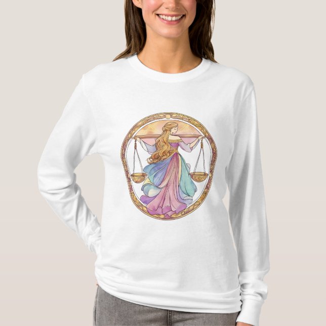 Camiseta Deusa Mística de Libra (Frente)