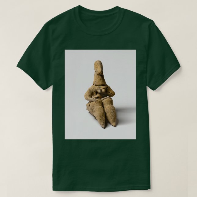 Camiseta Deusa Neolítica Pré-Histórica Figurina BigArt (Frente do Design)