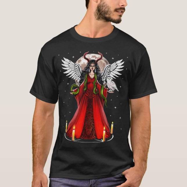 Camiseta Deusa Pagã Lilith (Frente)