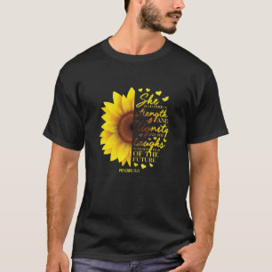 Camiseta Deuses Cristãos de Girassol Mulheres Provérbios 31