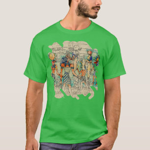 Camiseta Deuses egípcios na canvas