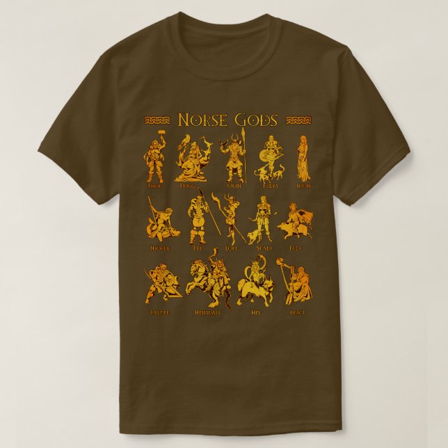 Camiseta Deuses nórdicos (Frente do Design)