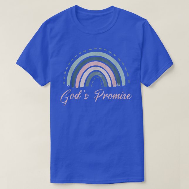 Camiseta Deuses Prometam Que O Arco-Íris Páscoa Dia Engraça (Frente do Design)