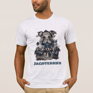 Camiseta Deutscher Jagdterrier Tapeçaria Tela Imprimir Acr