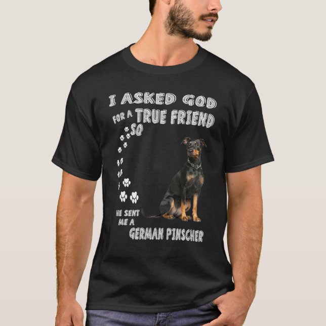 Camiseta Deutscher Pinscher Dog Mãe Pai Figurume Cujo Alemã (Frente)