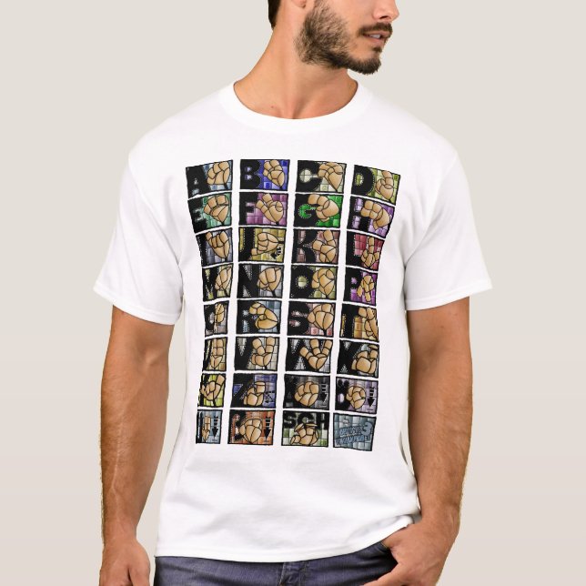 Camiseta Deutsches Fingeralphabet 3 (2025) (Frente)
