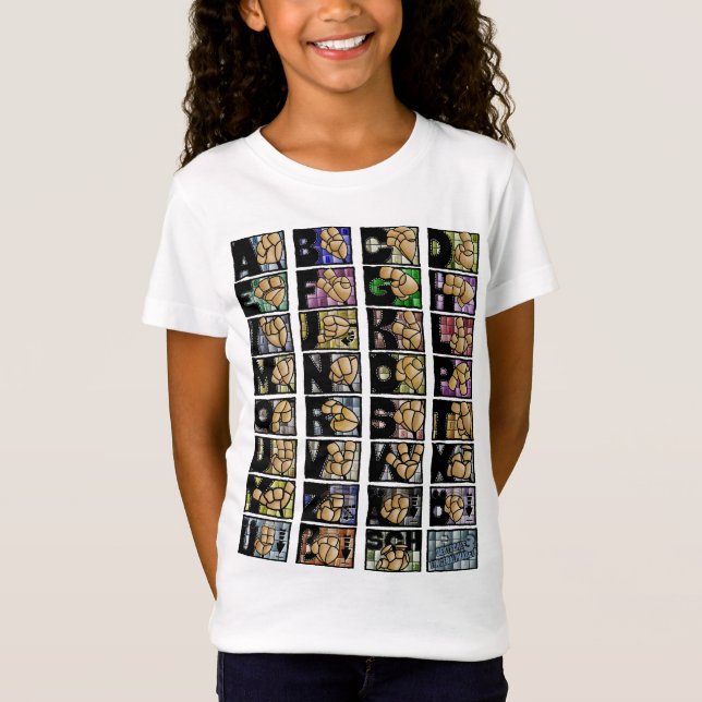 Camiseta Deutsches Fingeralphabet 3 (2025) (Frente)