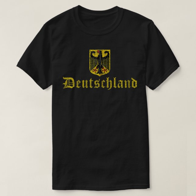 Camiseta Deutschland German Flag Coat of Arms Germany Men W (Frente do Design)