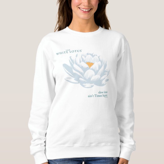 Camiseta Devagar, Ain Times Square - O Lotus Branco (Frente)
