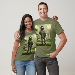 Camiseta "Devagar e Firme: Uma Luz Vestida para Golfe