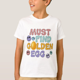 Camiseta Deve Encontrar Ovo Dourado - Páscoa
