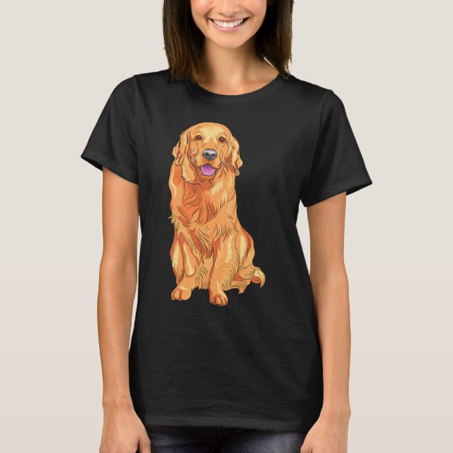 Camiseta Deve Ter Laboratórios De Labrador Laranja Cute (Frente)