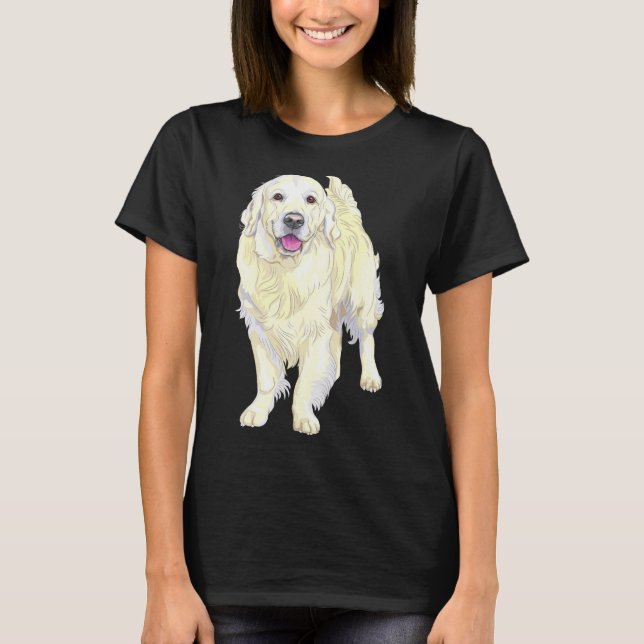 Camiseta Deve Ter Labs Cute Beige Labrador Cão (Frente)